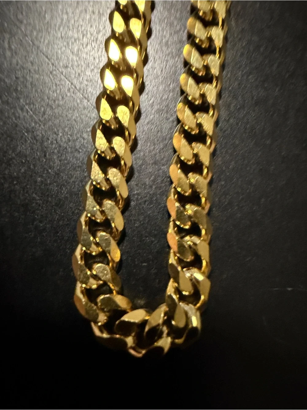 Gold Cuban Link Chain Necklace - Men Accessories